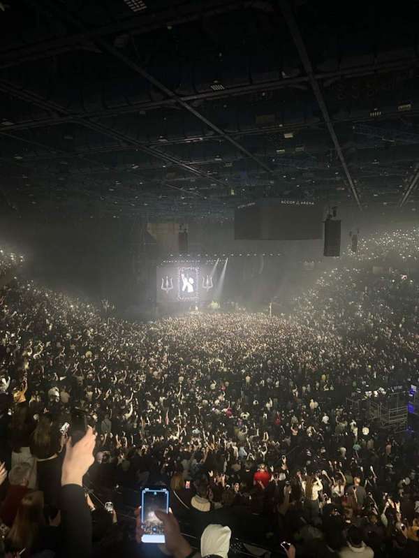 Accor Arena, section: Balcon T, row: 86, seat: 02