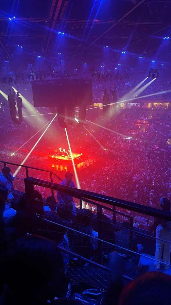 Accor Arena, section: R, row: 86, seat: 23