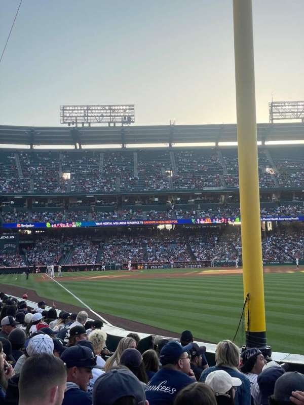 Angel Stadium, section: 134, row: H, seat: 1