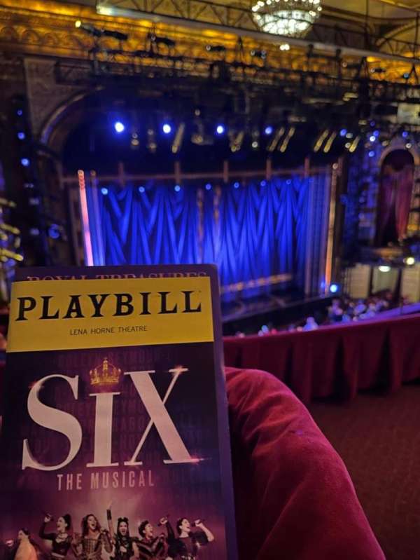 Lena Horne Theatre, section: Rear Mezzanine L, row: E, seat: 3