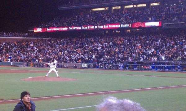Oracle Park, section: 125, row: 5, seat: 3