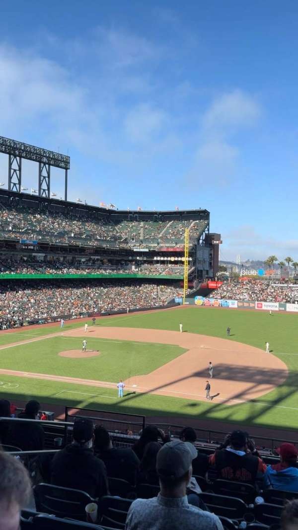 Oracle Park, section: 205, row: G, seat: 15