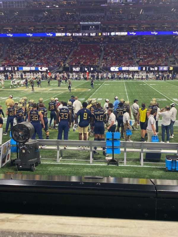 Mercedes-Benz Stadium, section: C109, row: 1, seat: 10