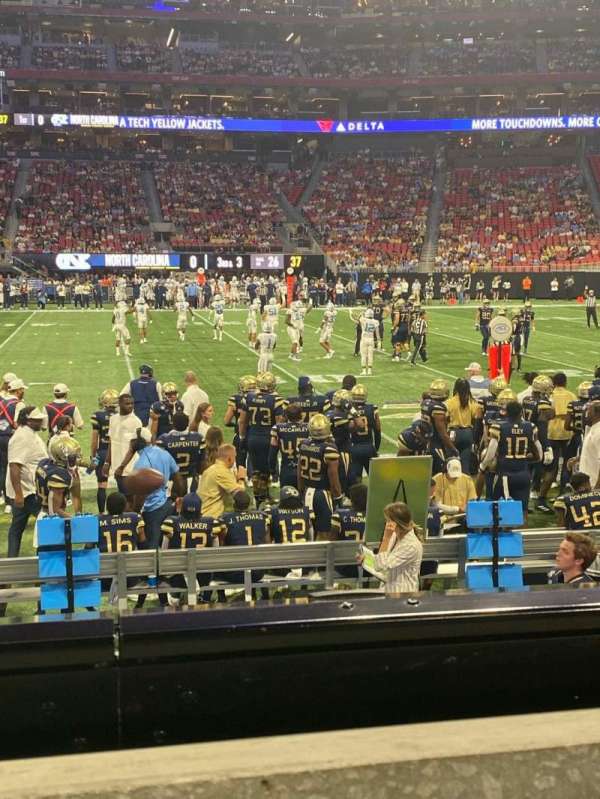 Mercedes-Benz Stadium, section: C109, row: 1, seat: 9
