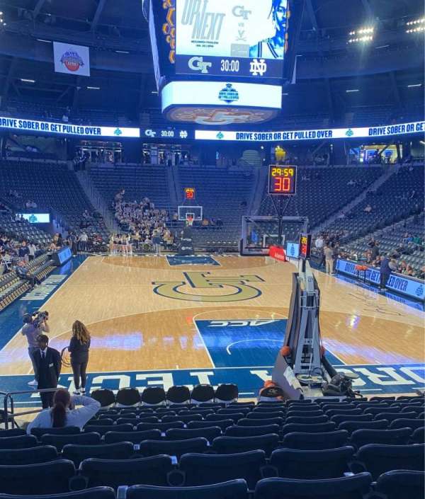 McCamish Pavilion, section: 105, row: 12, seat: 22