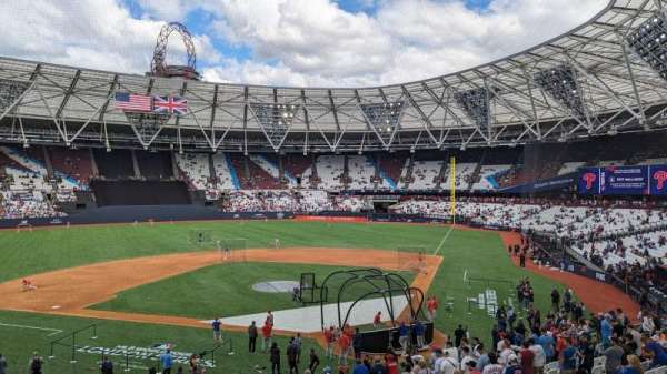 London Stadium, section: M6, row: 36, seat: 178