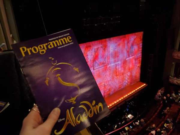 Princess of Wales Theatre, section: Balcony Side Seats L, row: AA, seat: 3
