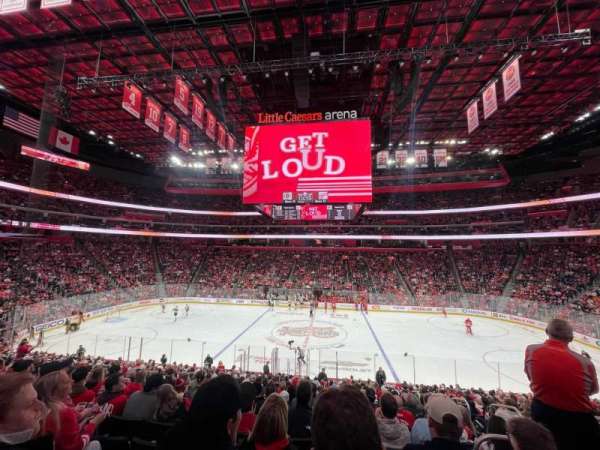 Little Caesars Arena, section: 109, row: 21, seat: 3