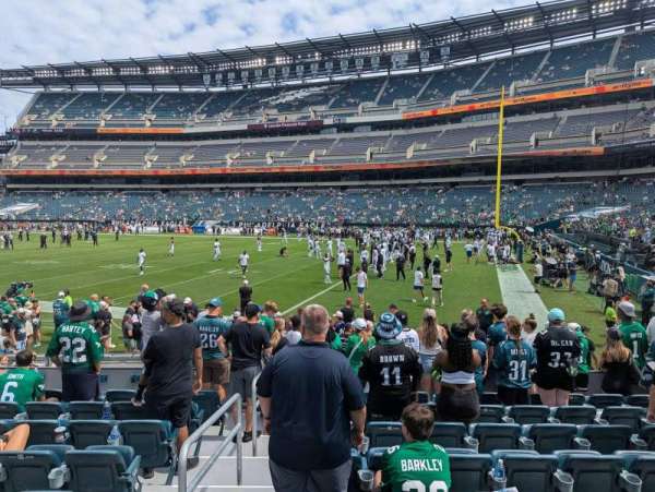 Lincoln Financial Field, section: 106, row: 9, seat: 17