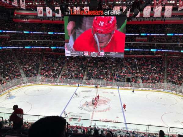 Little Caesars Arena, section: M28, row: 2, seat: 4
