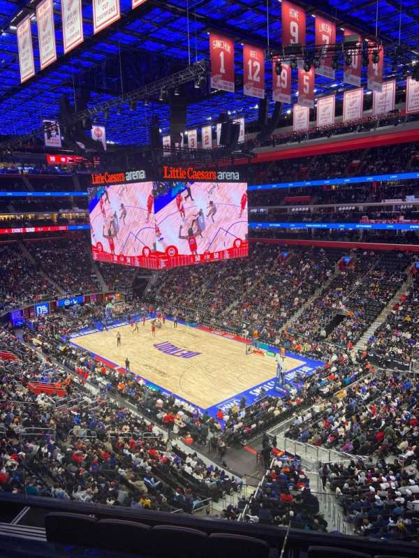 Little Caesars Arena, section: M23, row: 1, seat: 2