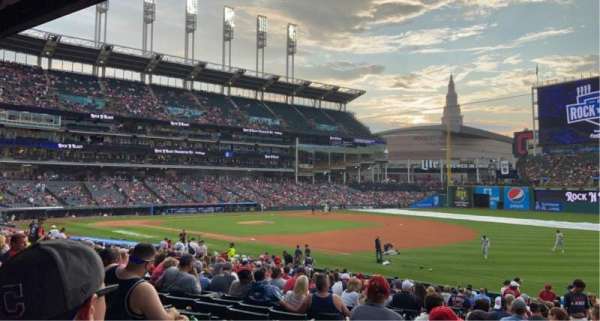 Progressive Field, section: 131, row: AA, seat: 8