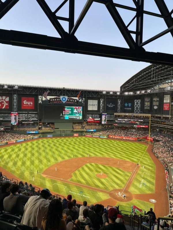 Chase Field, section: 319, row: 22, seat: 1
