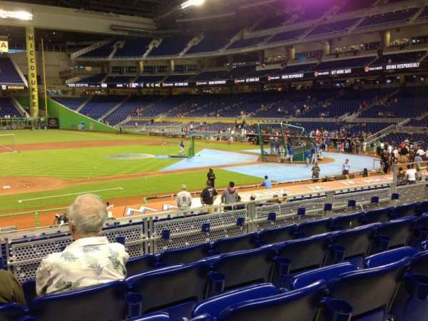 LoanDepot Park, section: 21, row: 5, seat: 12