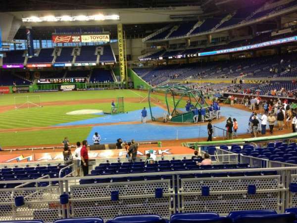 LoanDepot Park, section: 19, row: 4, seat: 12