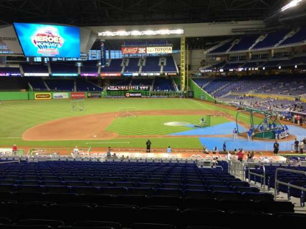 LoanDepot Park, section: 20, row: 20, seat: 3