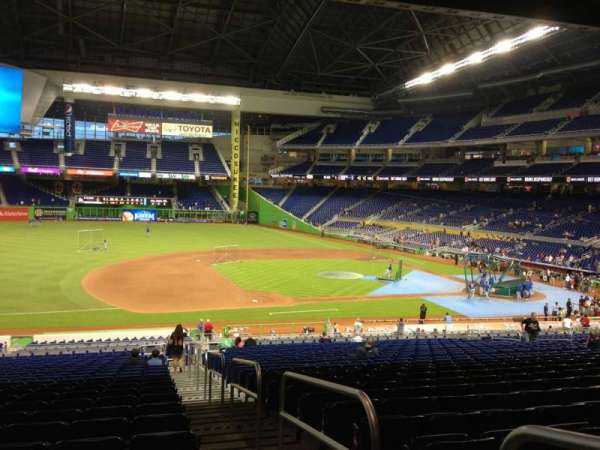 LoanDepot Park, section: 22, row: 26, seat: 1