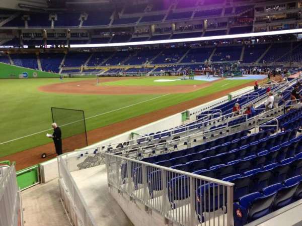 LoanDepot Park, section: 25, row: 1, seat: 13