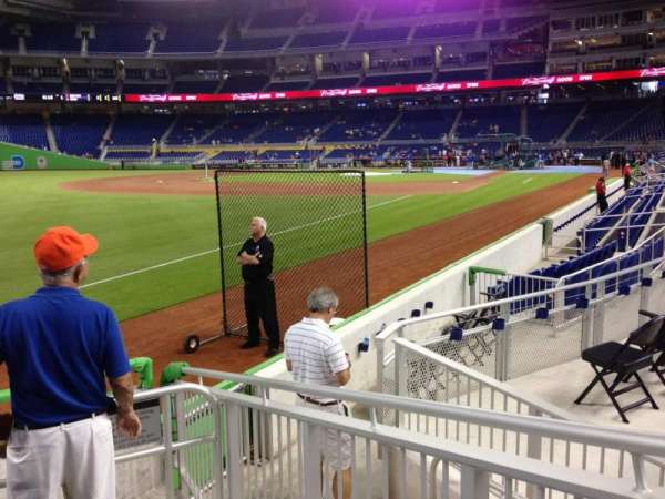 LoanDepot Park, section: 26, row: E, seat: 1