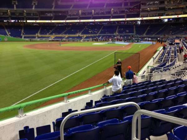 LoanDepot Park, section: 27, row: L, seat: 1