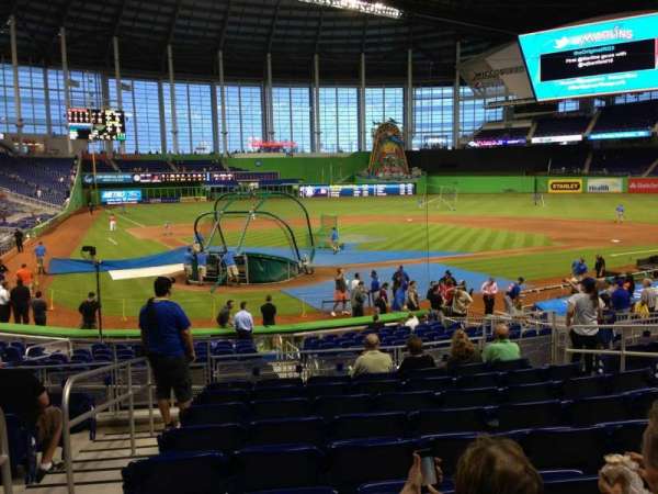 LoanDepot Park, section: 12, row: 4, seat: 9