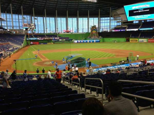 LoanDepot Park, section: 12, row: 13, seat: 3
