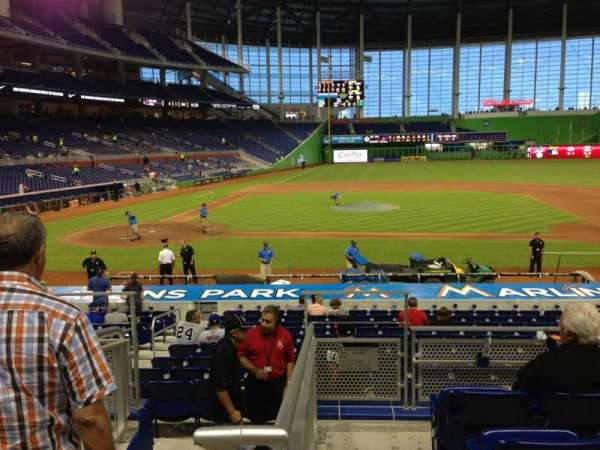 LoanDepot Park, section: 9, row: 5, seat: 20