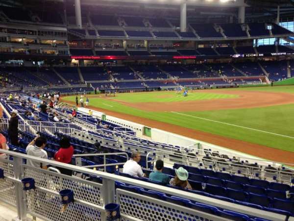 LoanDepot Park, section: 4, row: 2, seat: 8