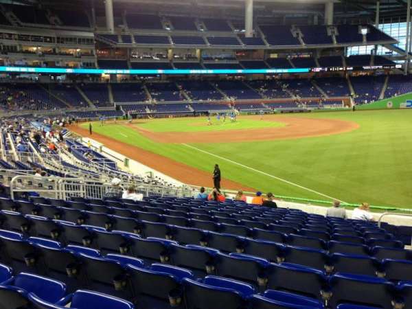 LoanDepot Park, section: 3, row: 8, seat: 2
