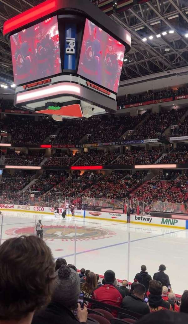 Canadian Tire Centre, section: 114, row: L, seat: 5
