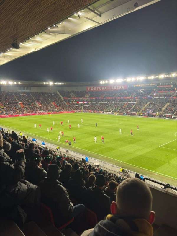 Fortuna Arena, section: 111c, row: 21, seat: 73