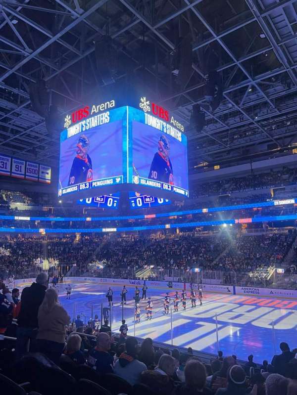 UBS Arena, section: 102, row: 15, seat: 15