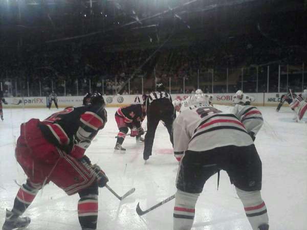 Madison Square Garden, section: rinkside VIP, row: AA, seat: 8-9