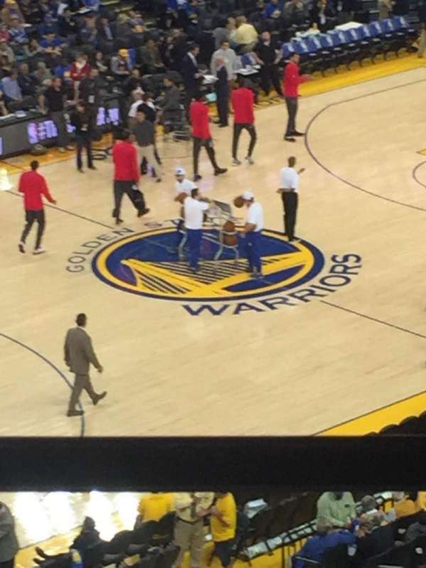 Oakland Arena, section: 220, row: 1, seat: 11