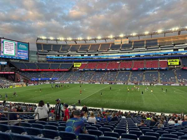 Gillette Stadium, section: 103, row: 27, seat: 15