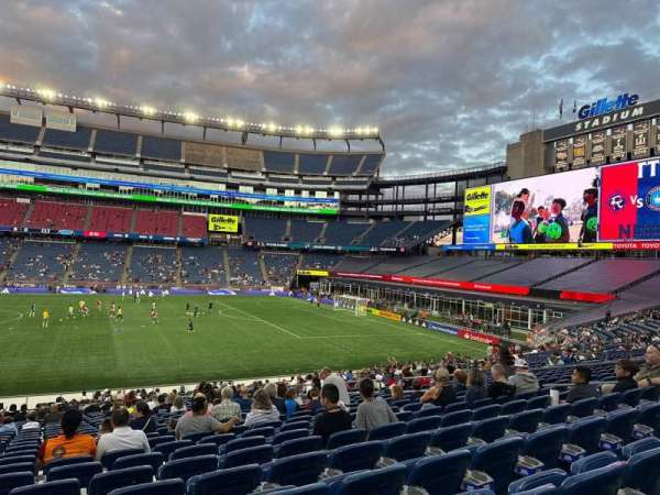 Gillette Stadium, section: 103, row: 27, seat: 15