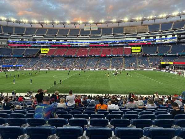 Gillette Stadium, section: 103, row: 27, seat: 15