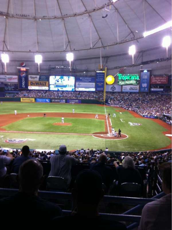 Tropicana Field, section: 109, row: RR, seat: 7