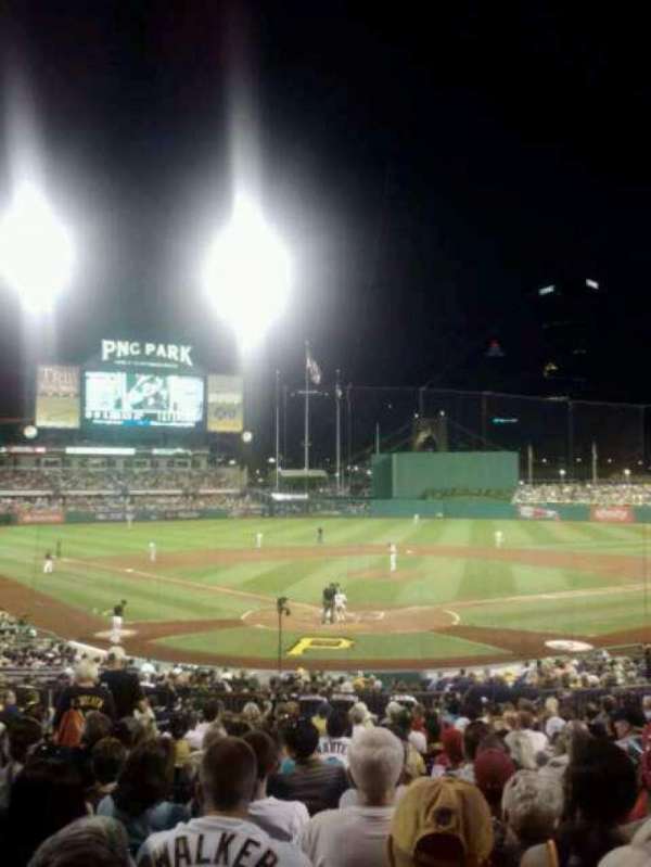 PNC Park, section: 116, row: J, seat: 4