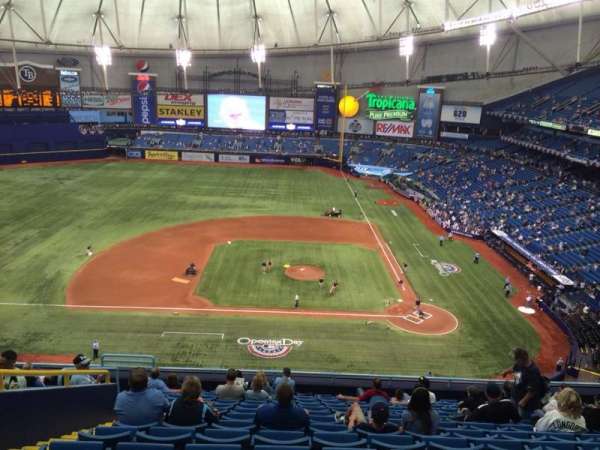 Tropicana Field, section: 309, row: P, seat: 7