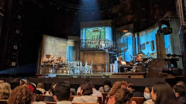 Ahmanson Theatre, section: Orchestra, row: D, seat: 8