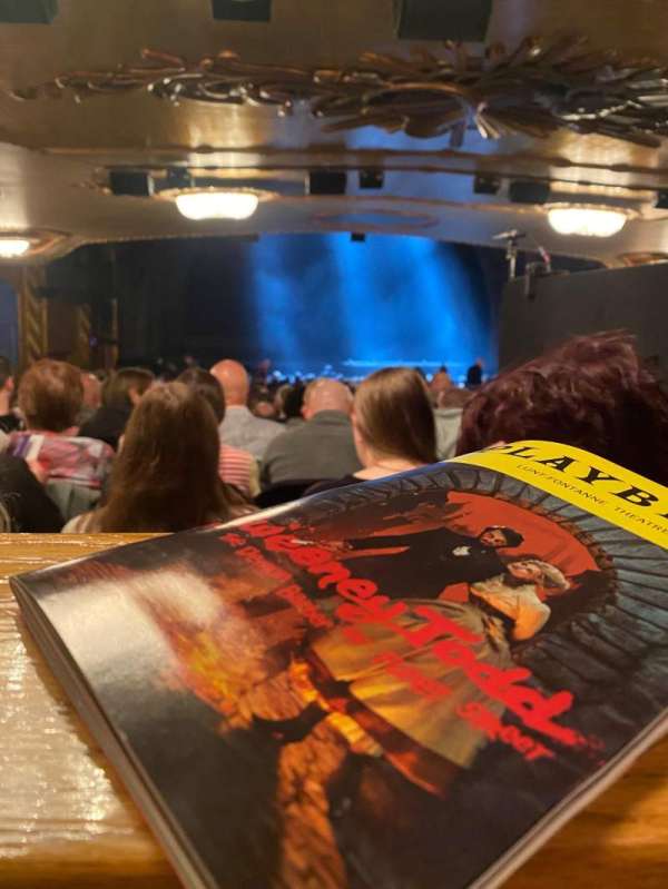 Lunt-Fontanne Theatre, section: Orchestra C, row: Standing Room, seat: 103