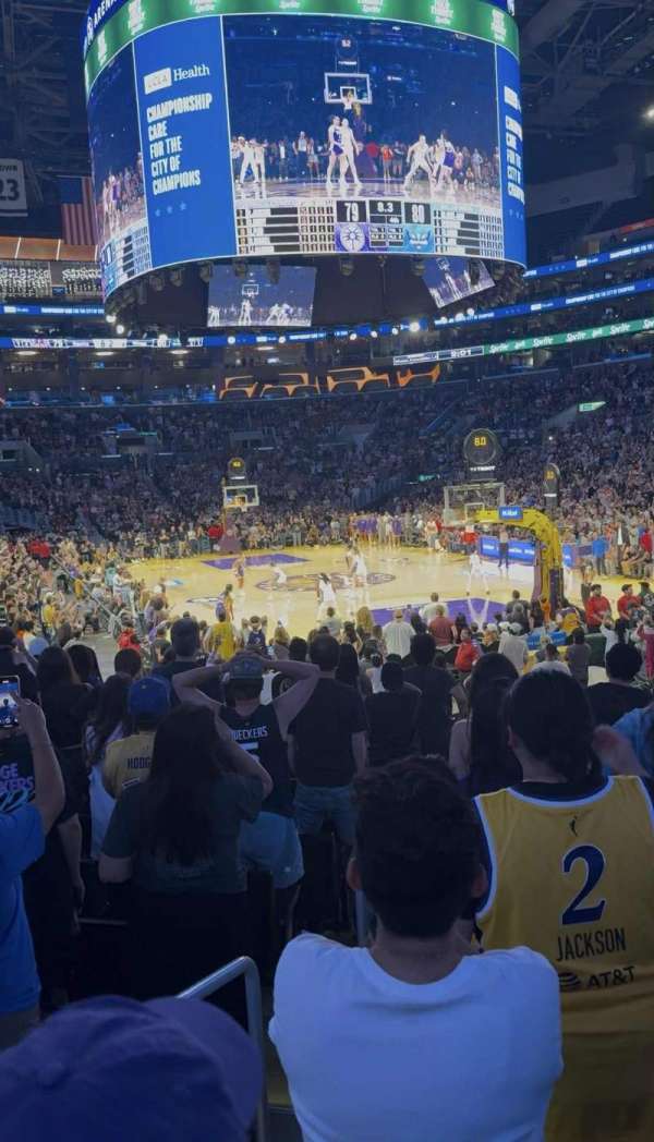 Crypto.com Arena, section: 107, row: 13, seat: 21