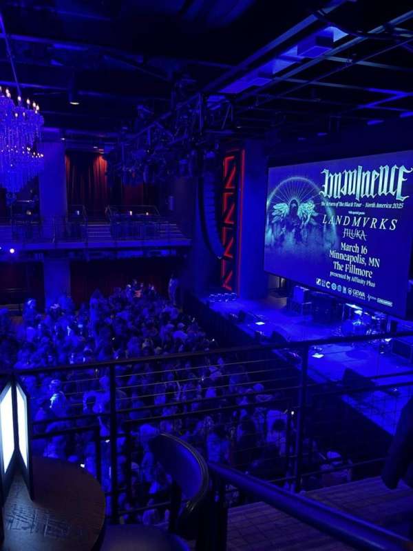 The Fillmore Minneapolis, section: BALC, row: A, seat: 304