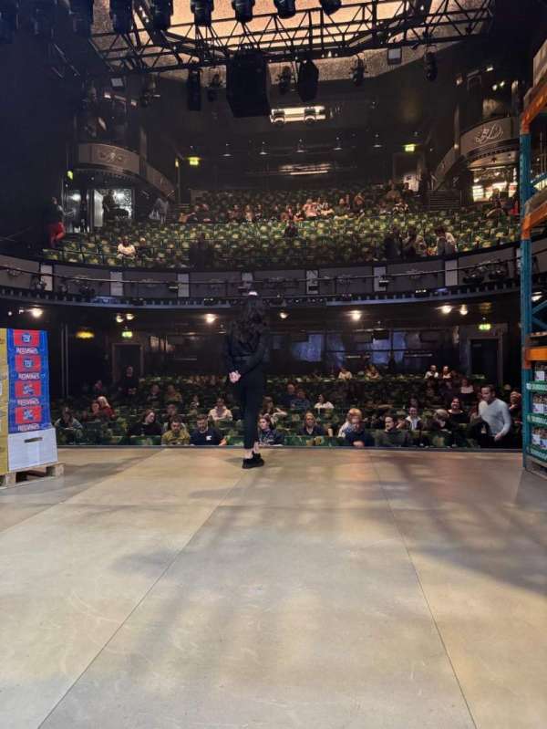 Trafalgar Theatre, section: Stage Seating, row: AA, seat: 17