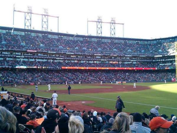 Oracle Park, section: 102, row: 15, seat: 13