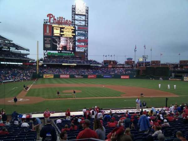 Citizens Bank Park, section: 119, row: 25, seat: 5