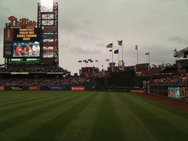 Citizens Bank Park, section: 108, row: 12, seat: 17