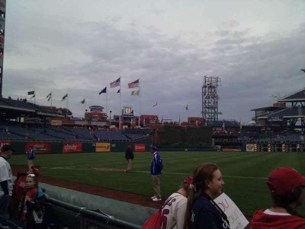 Citizens Bank Park, section: 134, row: 3, seat: 8