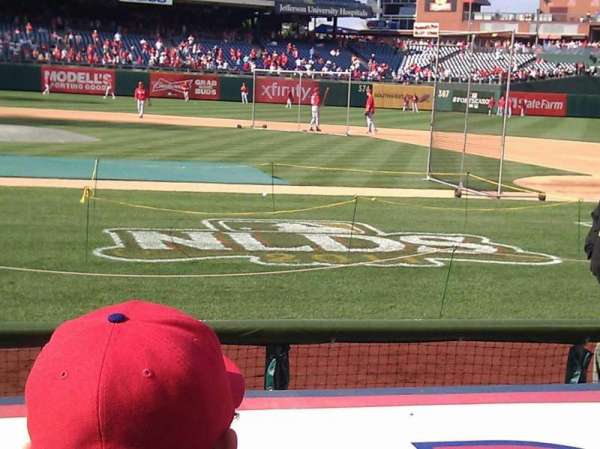 Citizens Bank Park, section: 117, row: 2, seat: 15